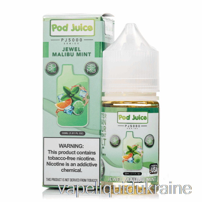 Vape Liquid Ukraine Jewel Malibu Mint - Pod Juice PJ5000 - 30mL 35mg